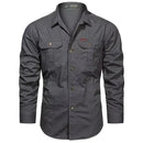 Camisa Masculina Manga Longa Militar