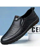 Sapato Casual de Couro Masculino